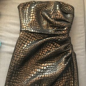 Black and Gold Badgley Mischka Dress